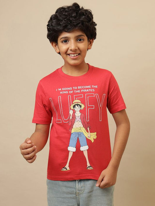 One Piece Cranberry Kids T Shirt