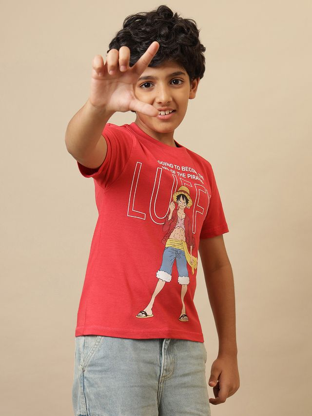 One Piece Cranberry Kids T Shirt
