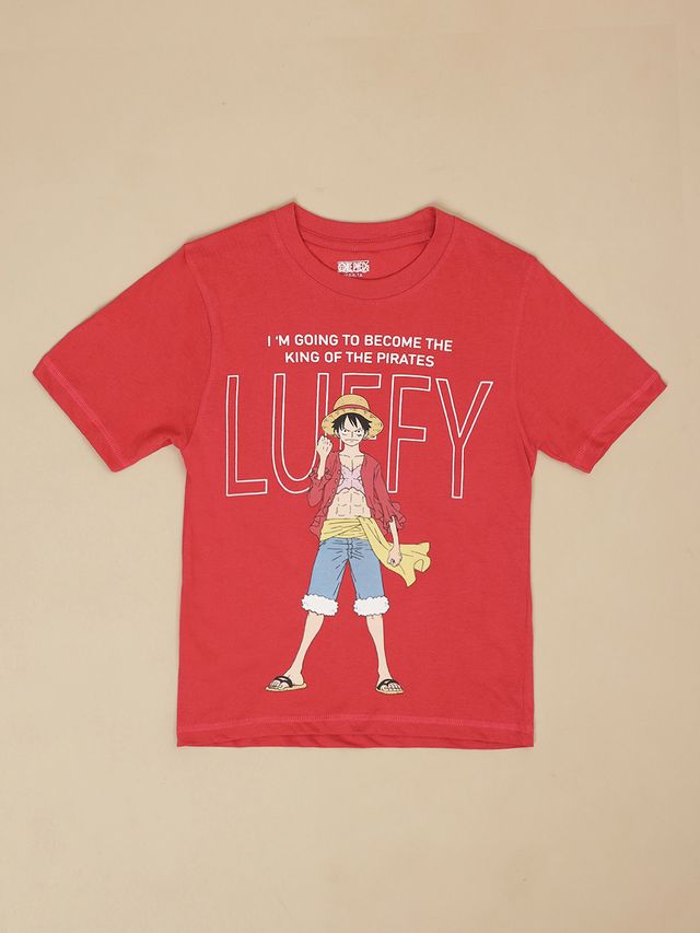 One Piece Cranberry Kids T Shirt