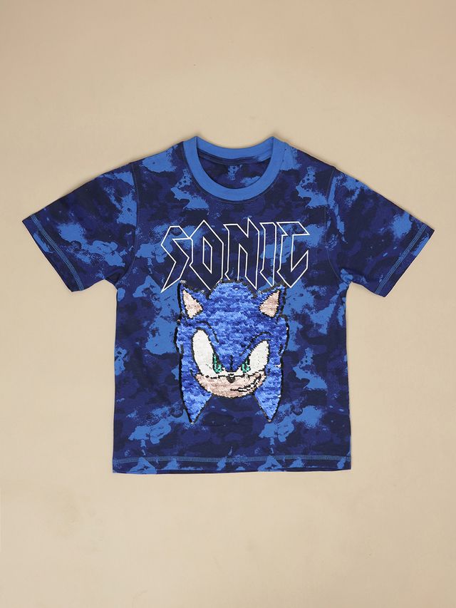 Sonic Nautical Blue Kids T Shirt