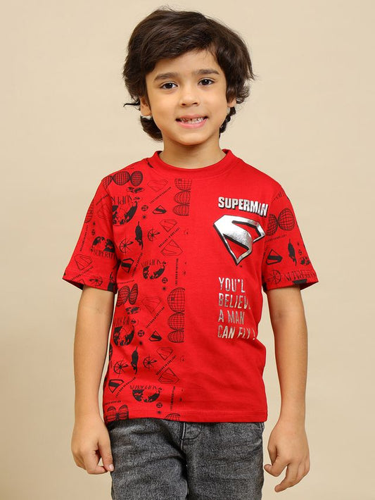 Superman Tomato Red T shirt
