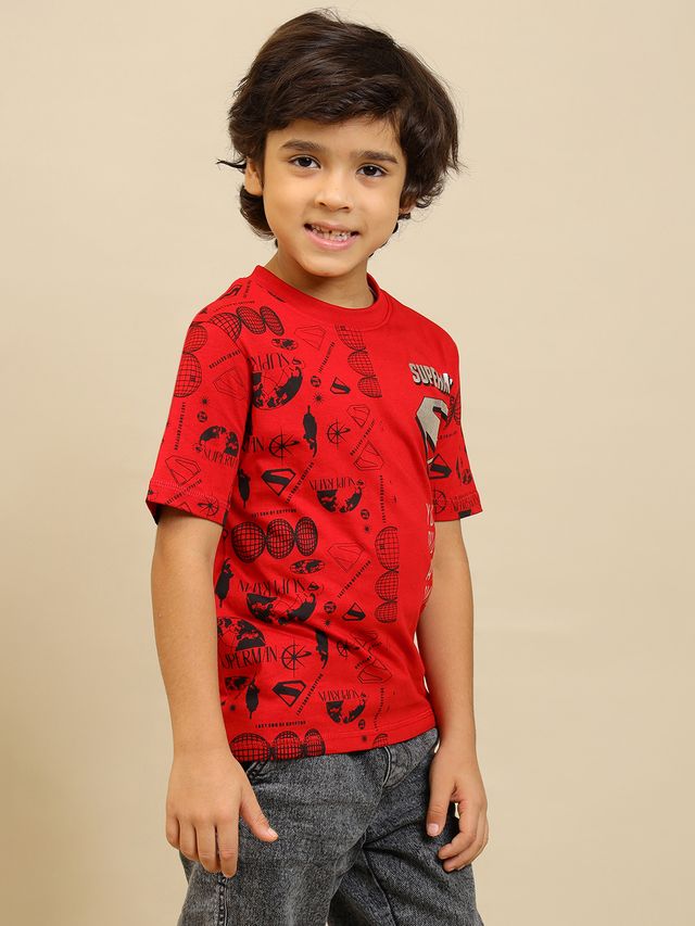 Superman Tomato Red T shirt