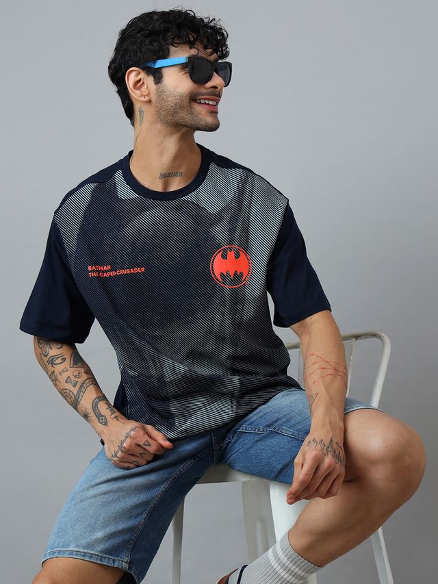 Batman Sky Captain Navy T Shirt