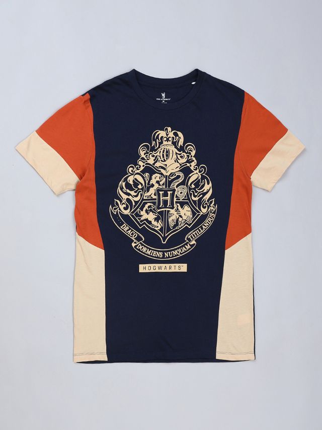 Harry Potter Sky Captain Navy Gold Brown irish Cream T Shirt