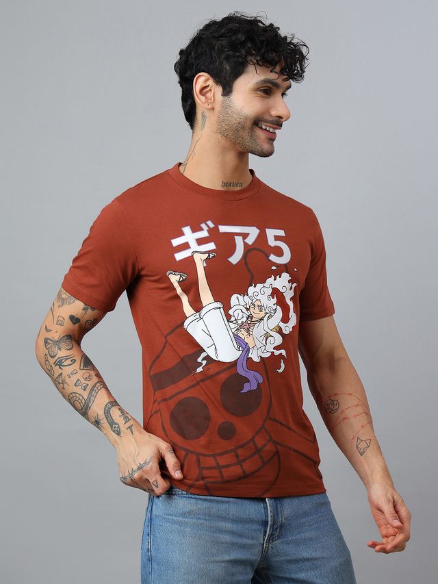 One Piece Intense Rust T Shirt