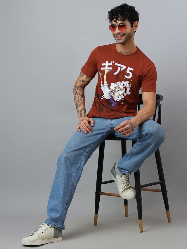 One Piece Intense Rust T Shirt