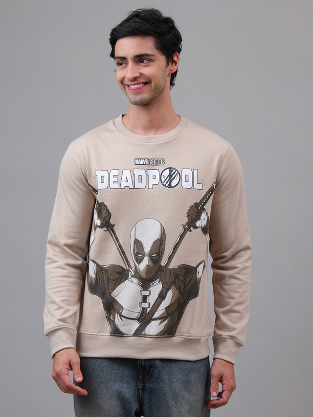 Deadpool Beige Sweatshirt