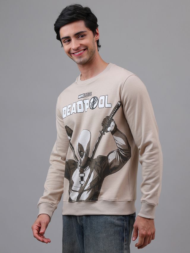 Deadpool Beige Sweatshirt