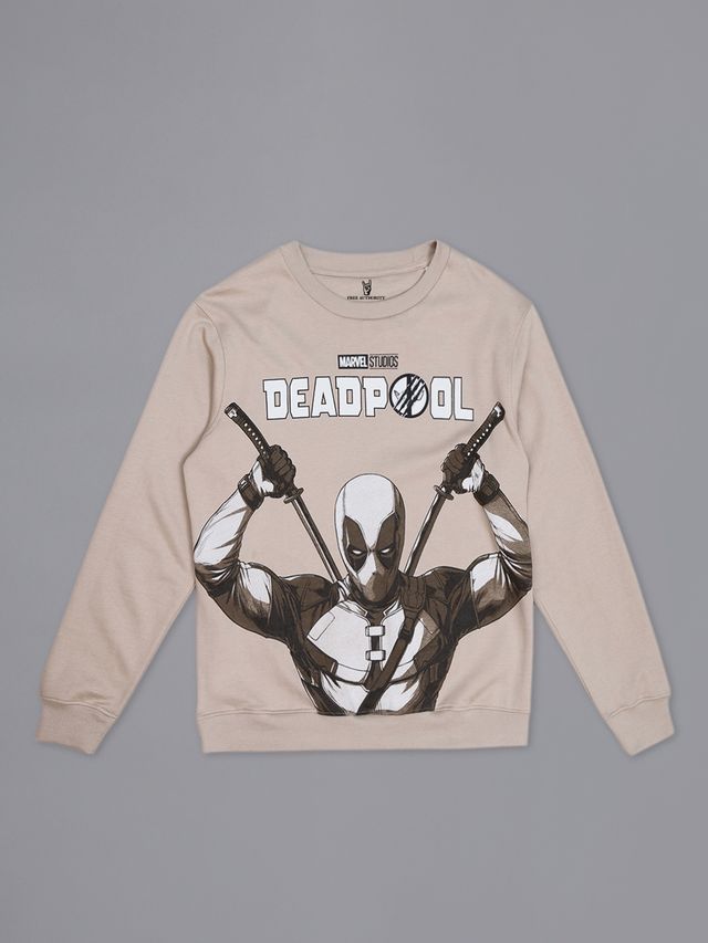 Deadpool Beige Sweatshirt