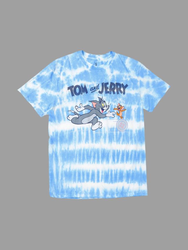 TOM & JERRY BLUE - WHITE T SHIRT