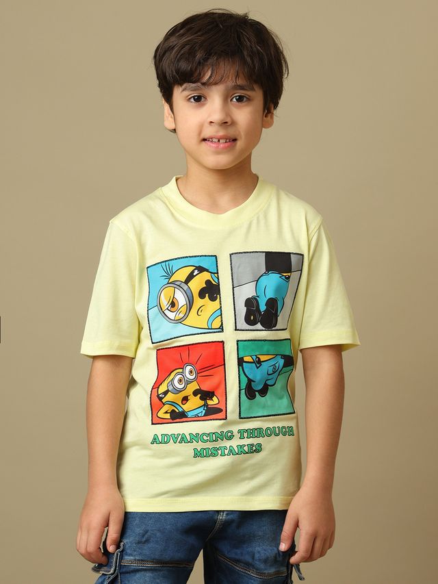 Minions Wax Yellow Kids T Shirt