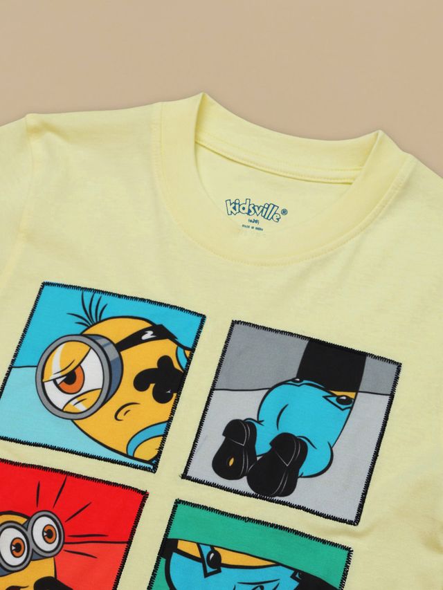 Minions Wax Yellow Kids T Shirt