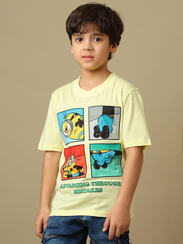 Minions Wax Yellow Kids T Shirt