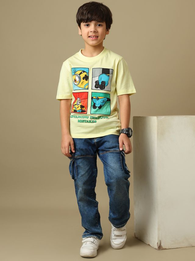 Minions Wax Yellow Kids T Shirt