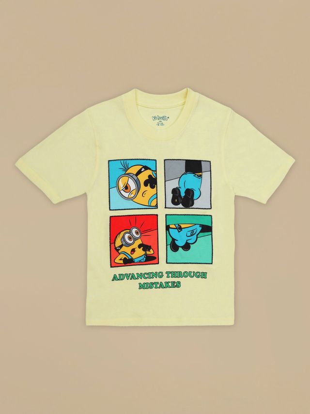 Minions Wax Yellow Kids T Shirt