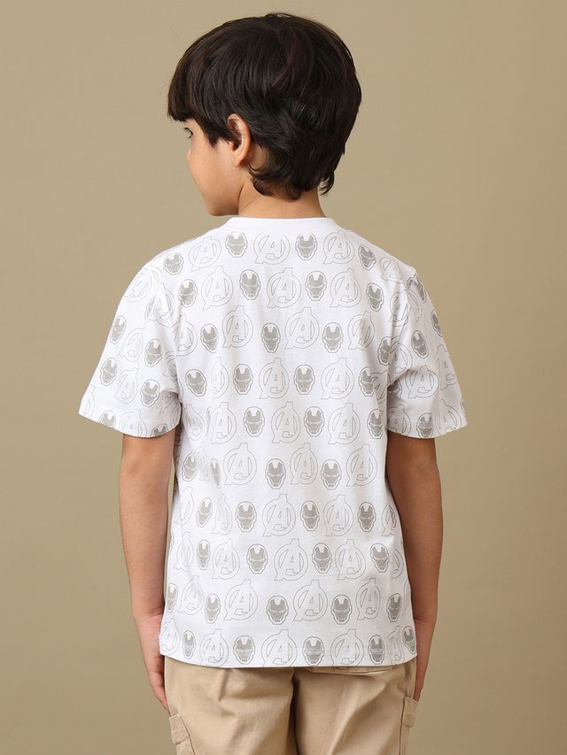 Iron Man Optic White Kids T Shirt