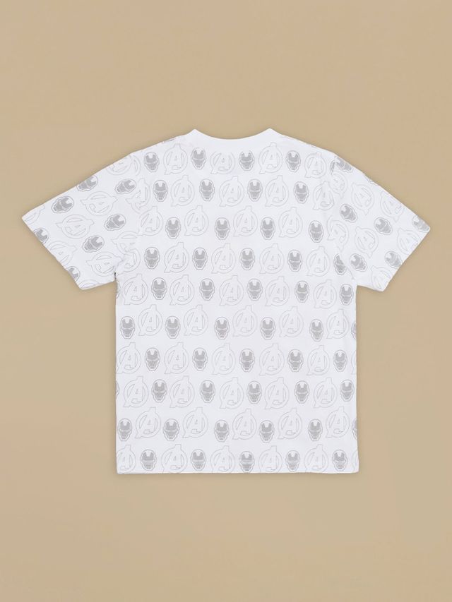 Iron Man Optic White Kids T Shirt