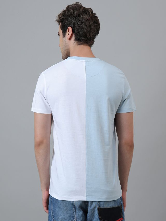 Captain America Light Blue - White T Shirt