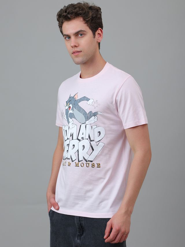 Tom & Jerry Pale Lilac T Shirt