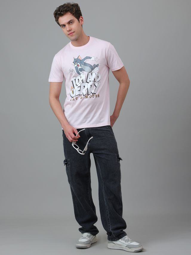 Tom & Jerry Pale Lilac T Shirt