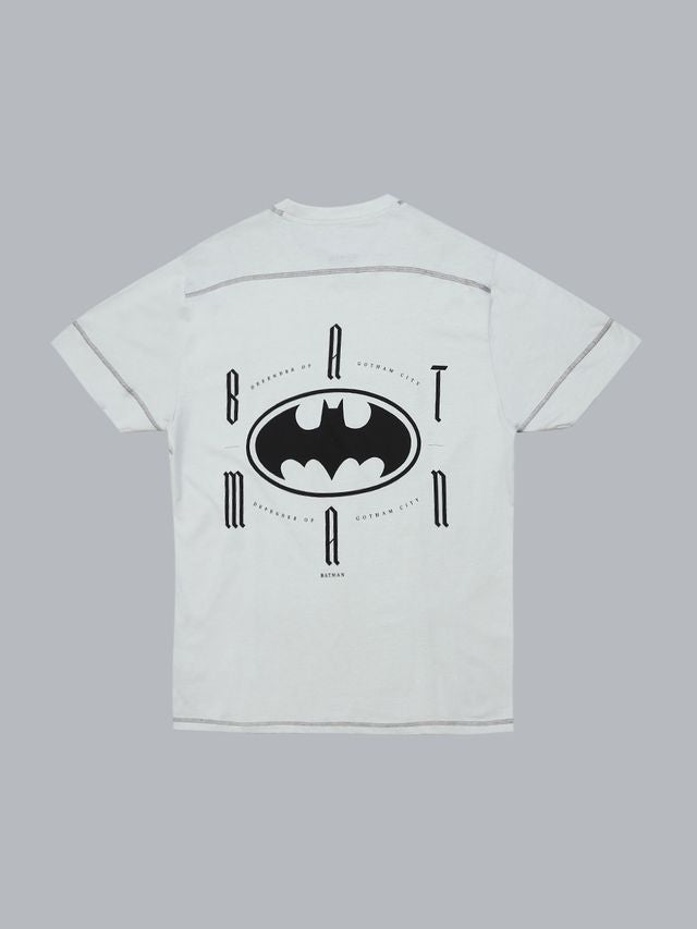 Batman Drwn Grey T Shirt