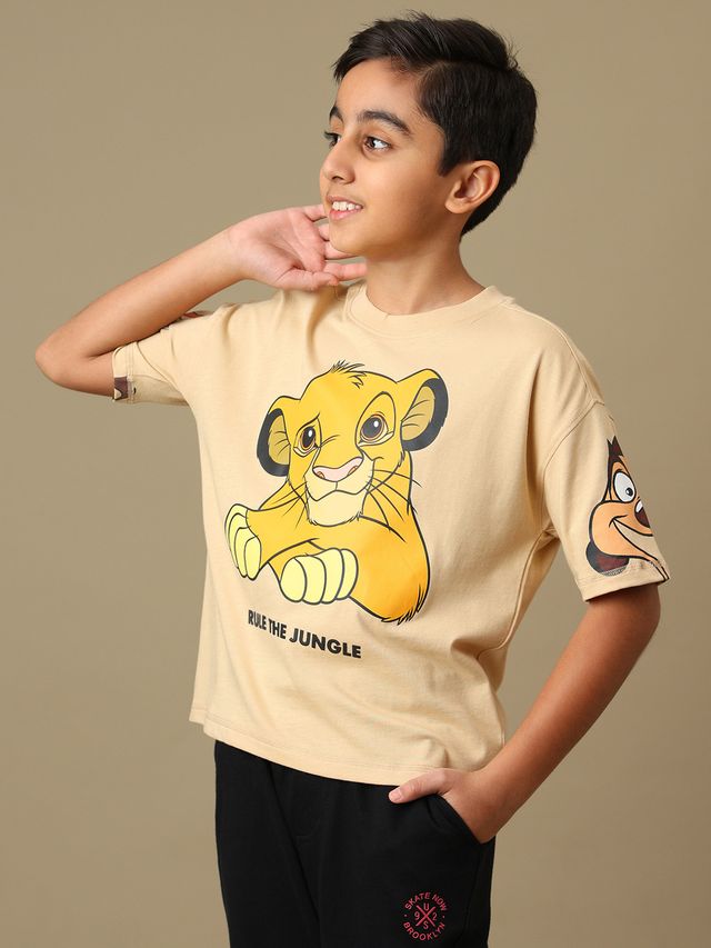 Lion King Irish Creame Kids T Shirts