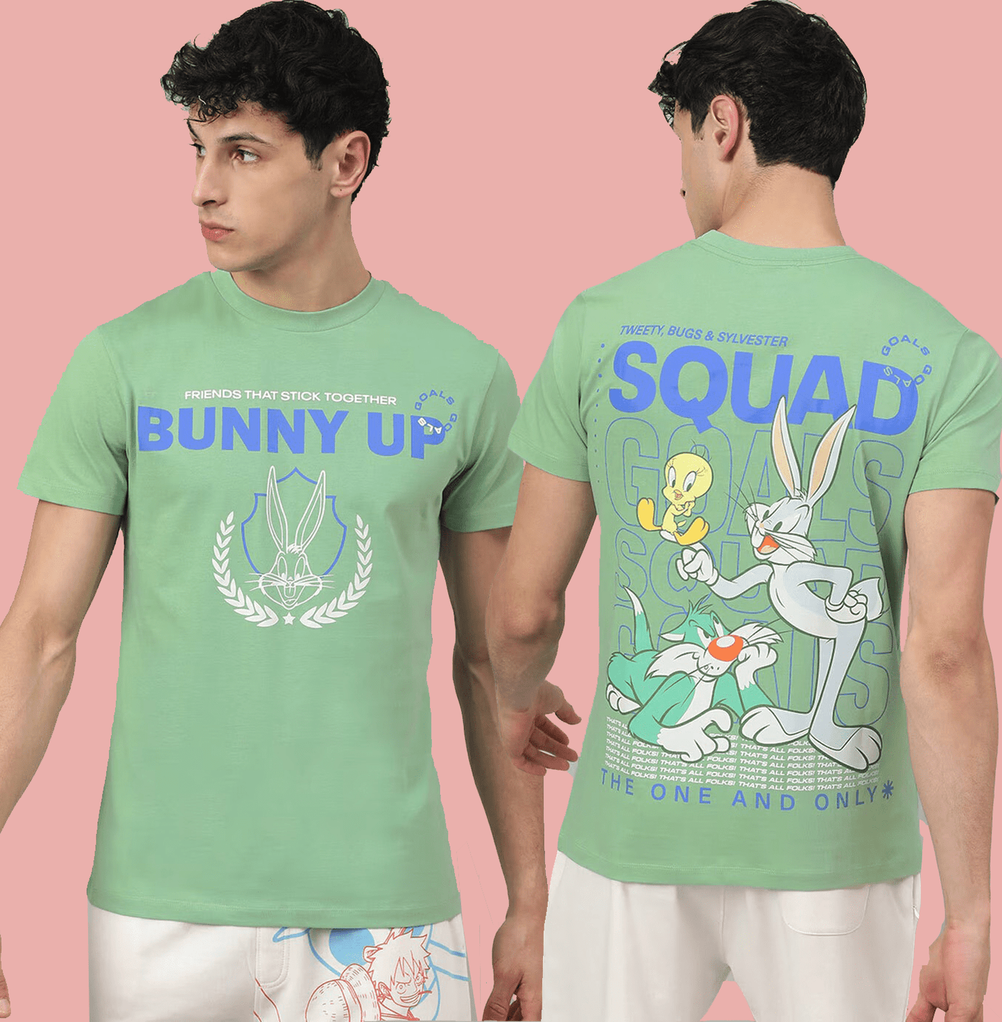 Looney Tunes 0178 Green Fig T Shirt