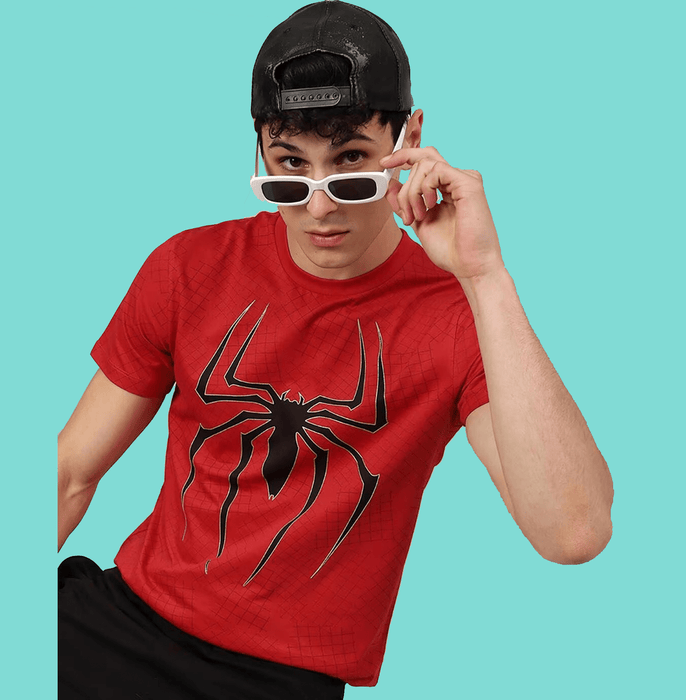 Spiderman 0130 Salsa Red T Shirt