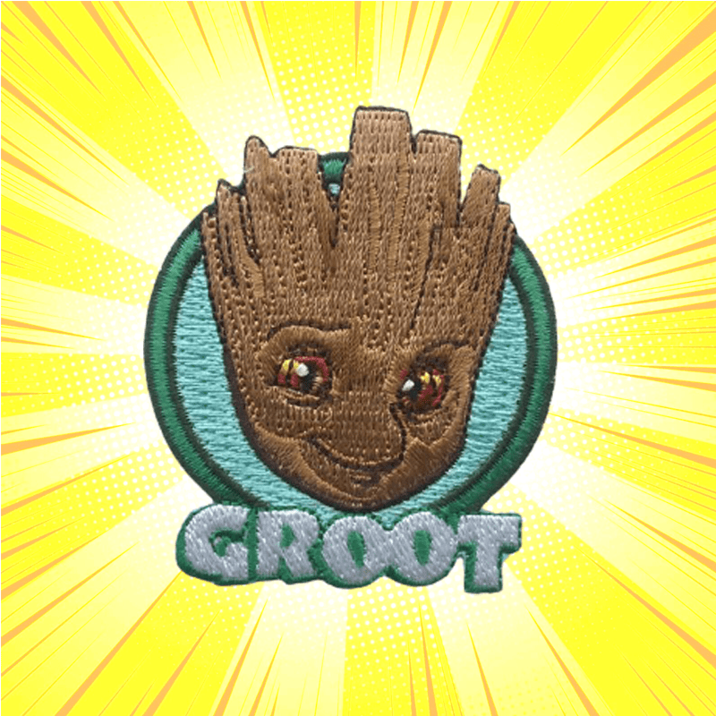 Groot Face Iron Patch - www.entertainmentstore.in