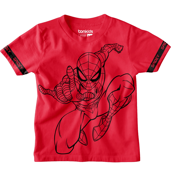 Spiderman 9647 Red Kids T Shirt - www.entertainmentstore.in