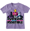 Avengers 9397 Lavender Kids T Shirt - www.entertainmentstore.in