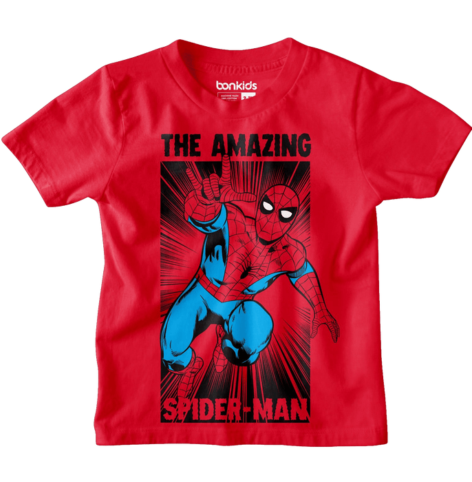 Spiderman 9652 Red Kids T Shirt - www.entertainmentstore.in