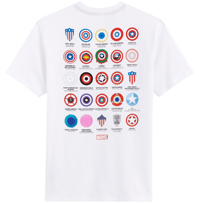 Captain America 1576 White Mens T Shirt - www.entertainmentstore.in