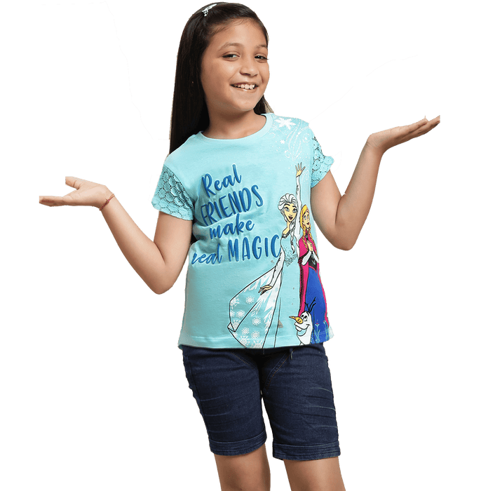 Frozen 4031 Blue Radiance Kids T Shirt - www.entertainmentstore.in