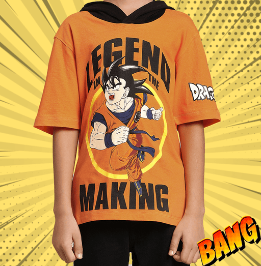 Dragon Ball 142 Flame Orange Kids T Shirt - www.entertainmentstore.in