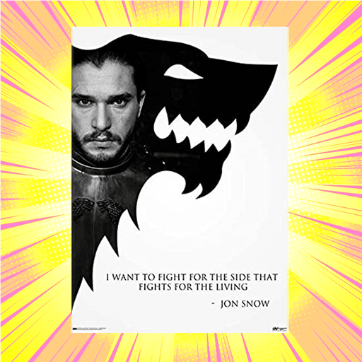 Game Of Thrones Jon Snow Laminate - www.entertainmentstore.in