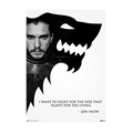 Game Of Thrones Jon Snow Laminate - www.entertainmentstore.in