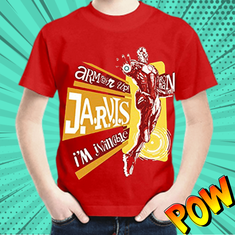 Iron Man Armor Up Red Kids T Shirt - www.entertainmentstore.in