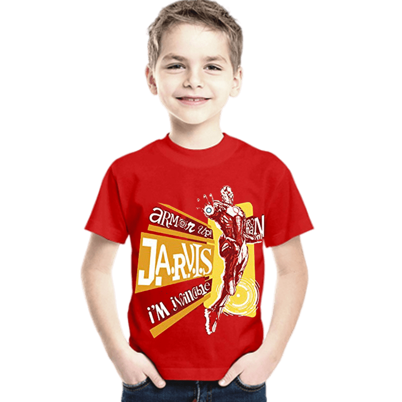 Iron Man Armor Up Red Kids T Shirt - www.entertainmentstore.in