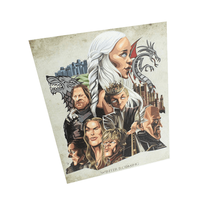 Game Of Thrones Winter Is Coming Wall Art - www.entertainmentstore.in