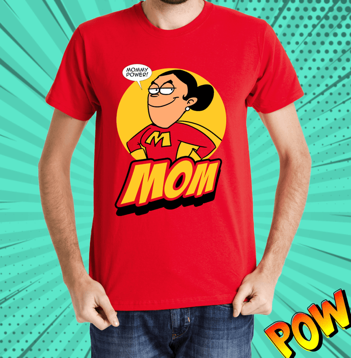 Mom Mommy Power Red Mens T Shirt - www.entertainmentstore.in