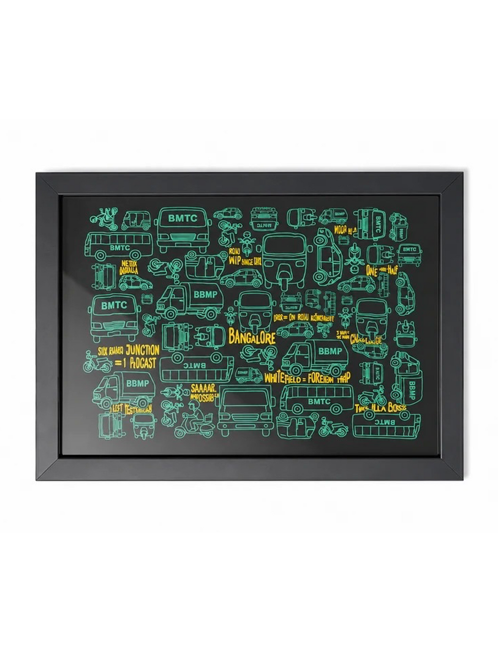 Bengaluru Traffic Poster Frame
