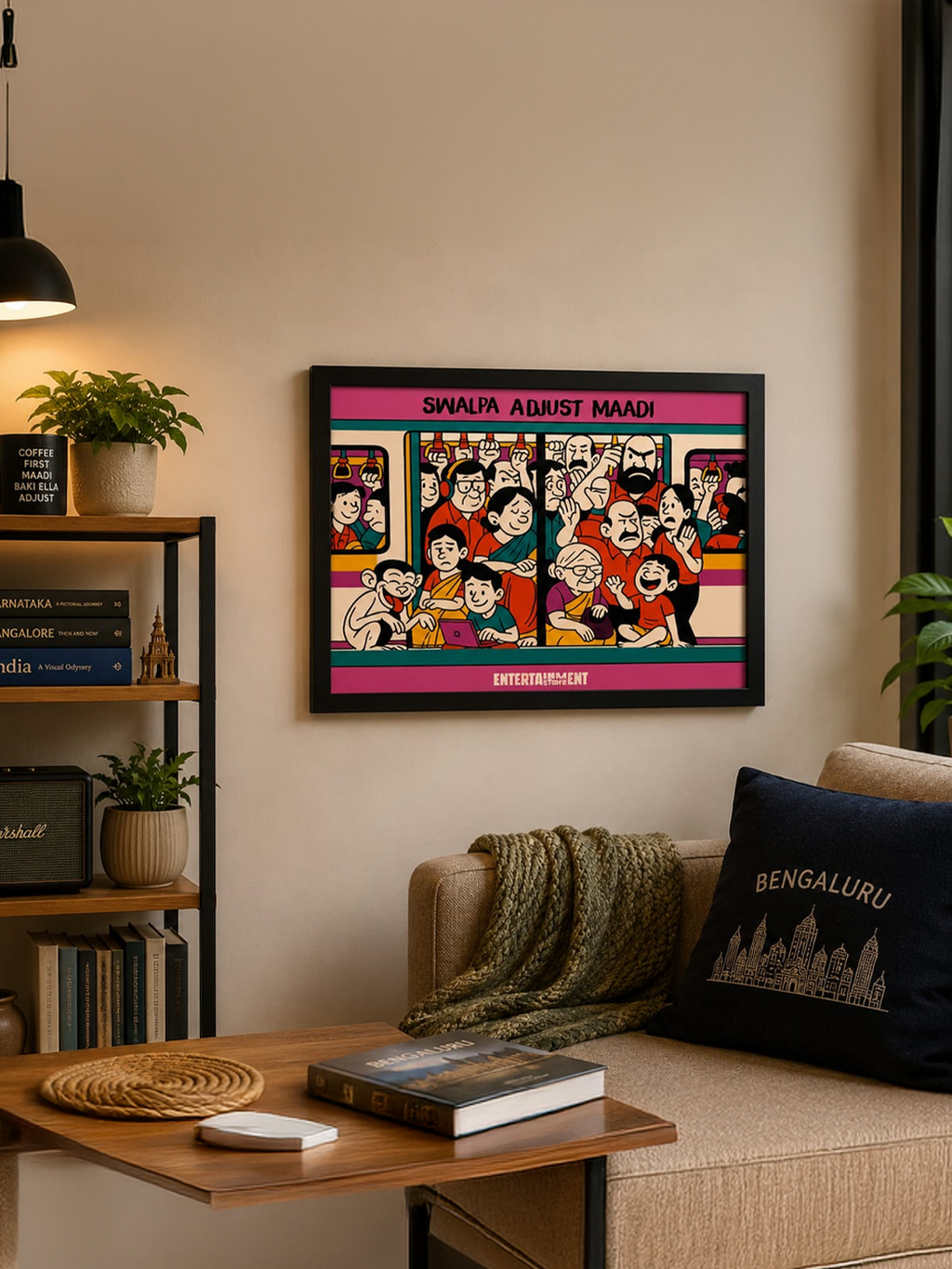 Bengaluru Swalpa Adjustmadi Poster Frame