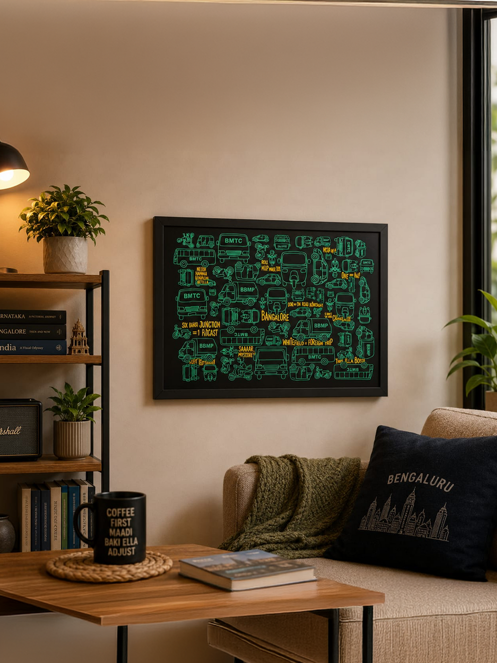 Bengaluru Traffic Poster Frame