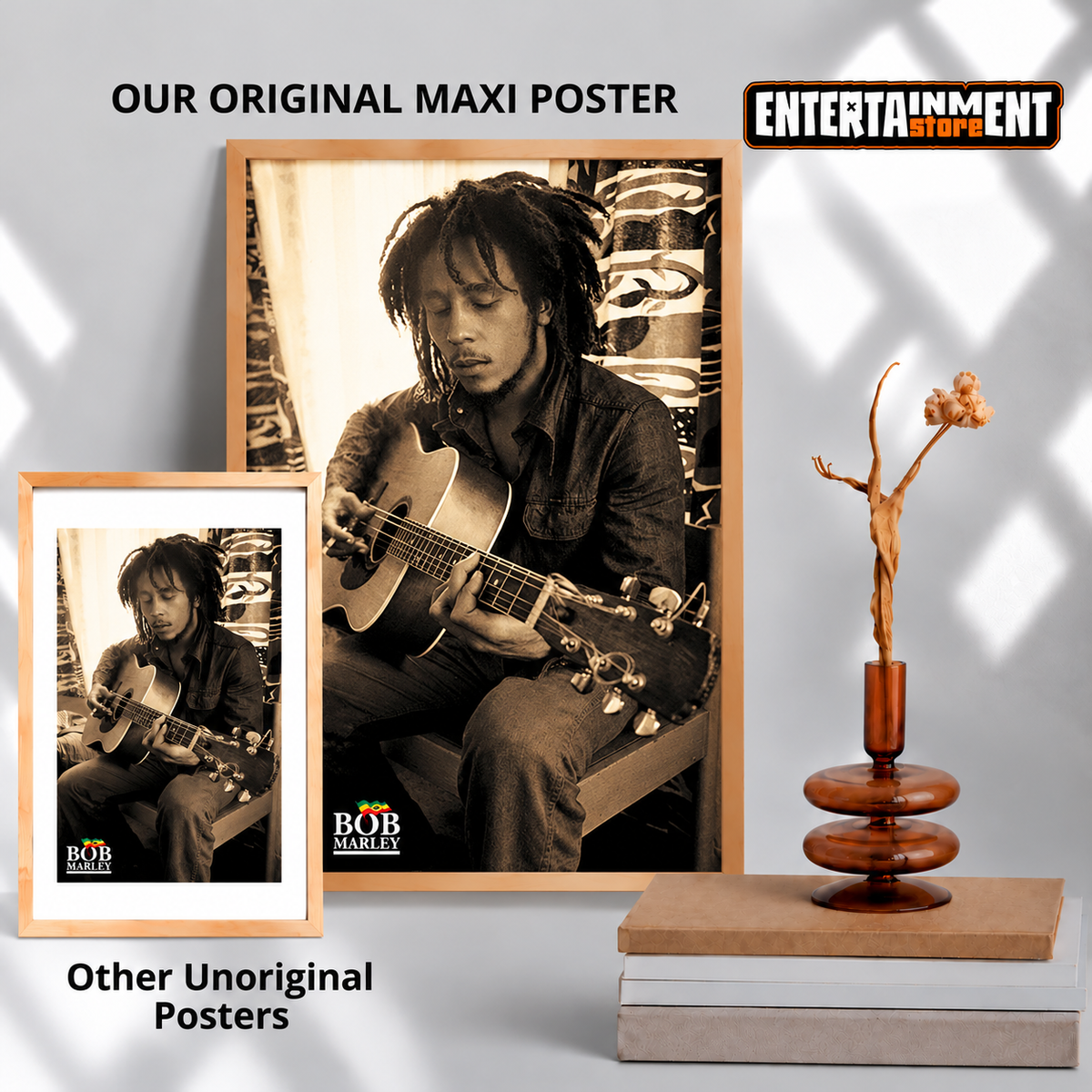 Bob Marley Sepia Maxi Poster