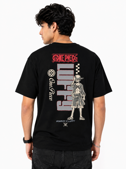 One Piece 6634 Black T Shirt