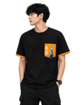 Demon Slayer Zenistu Black Orange T shirt