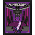 MINECRAFT (ENDER DRAGON DUEL) LENTICULAR POSTER (FRAMED)