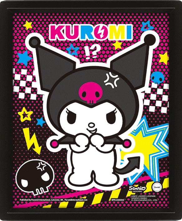KUROMI (PUNKY) 3D LENTICULAR (FRAMED)