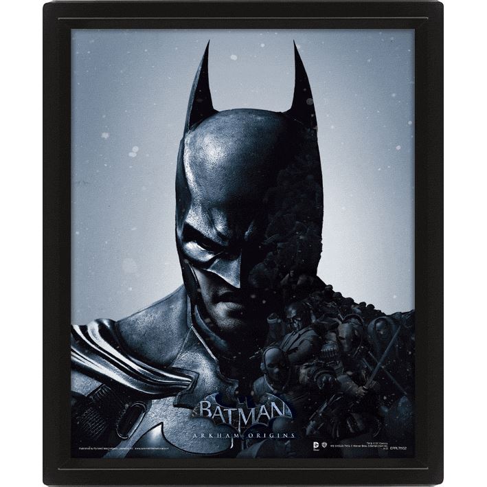 BATMAN (ARKHAM) 3D LENTICULAR (FRAMED)